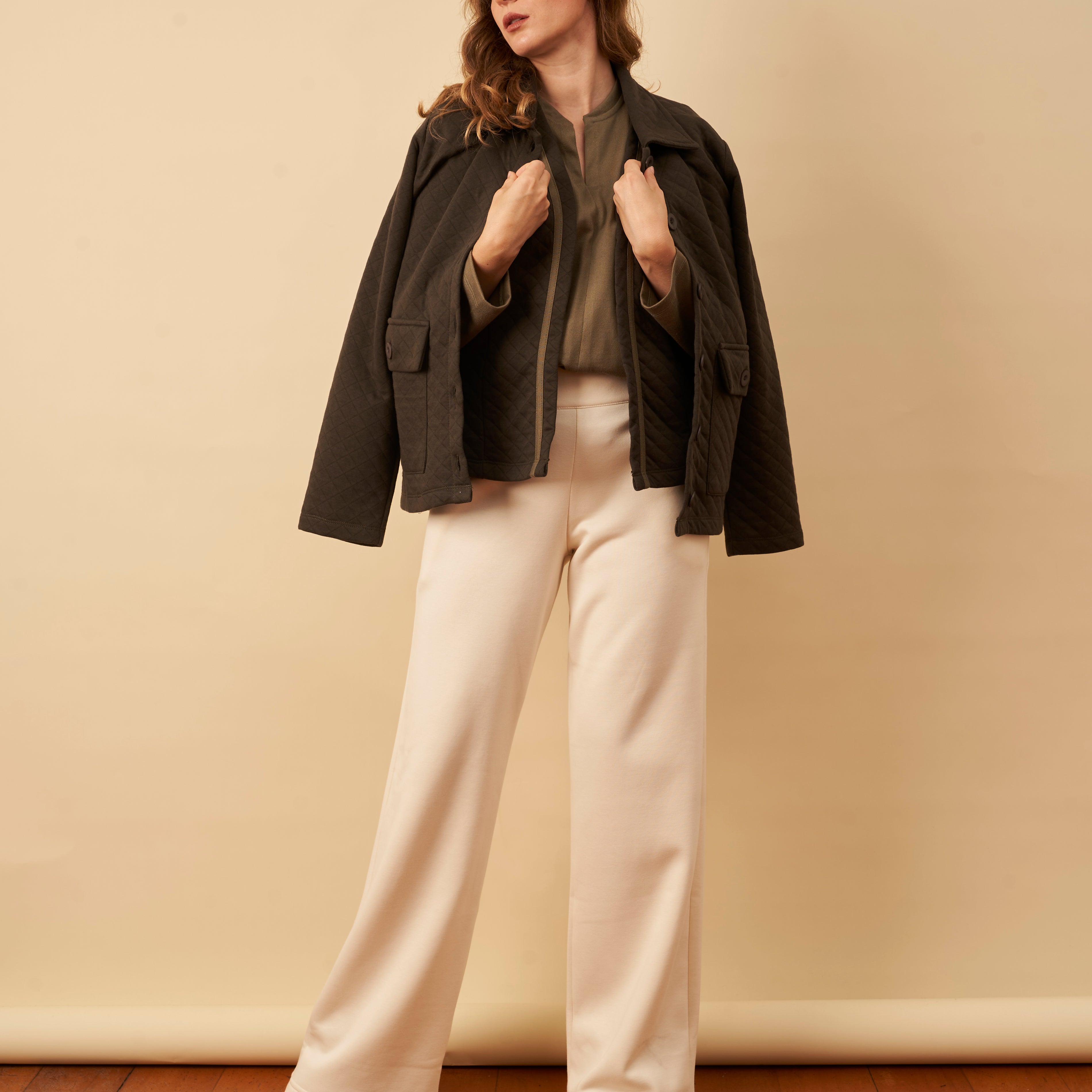 Outfit: Gala Jacket / Ruth Pants / Lisa Polo / Luna Vest
