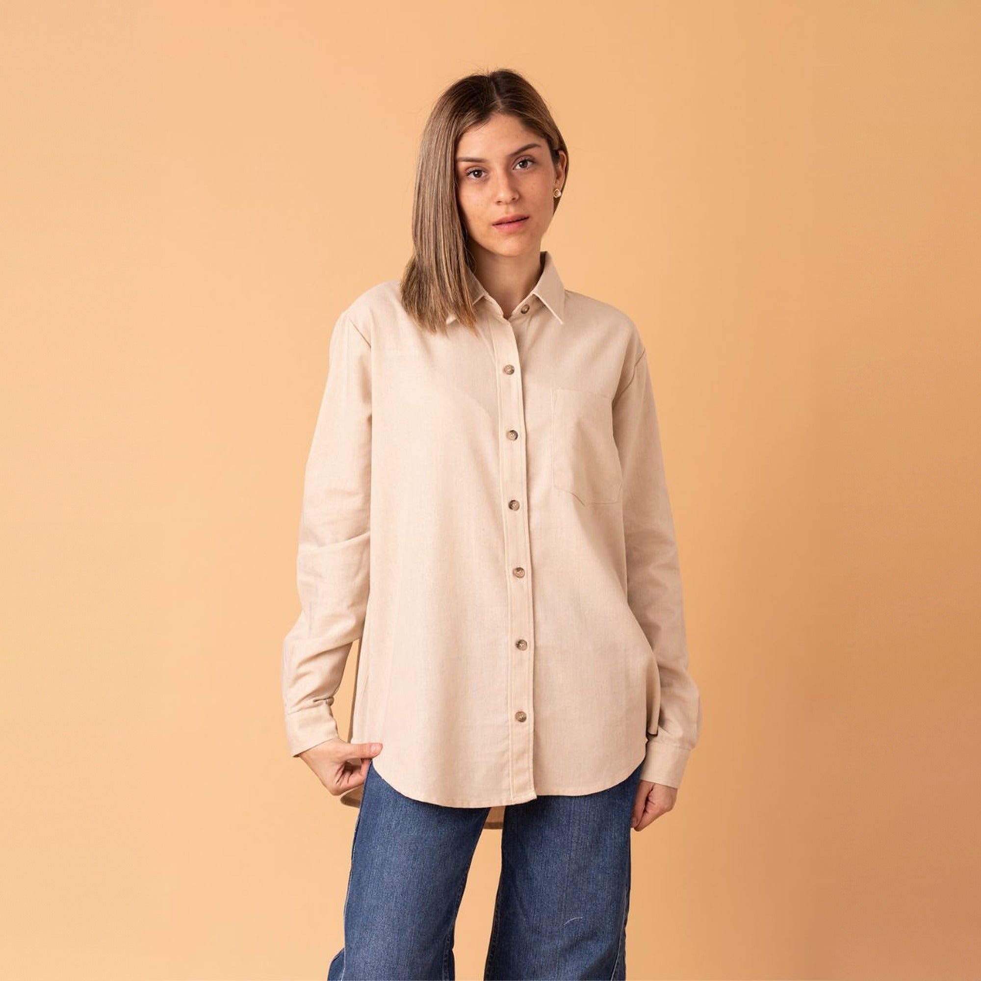 Camisa Alejandra Beige