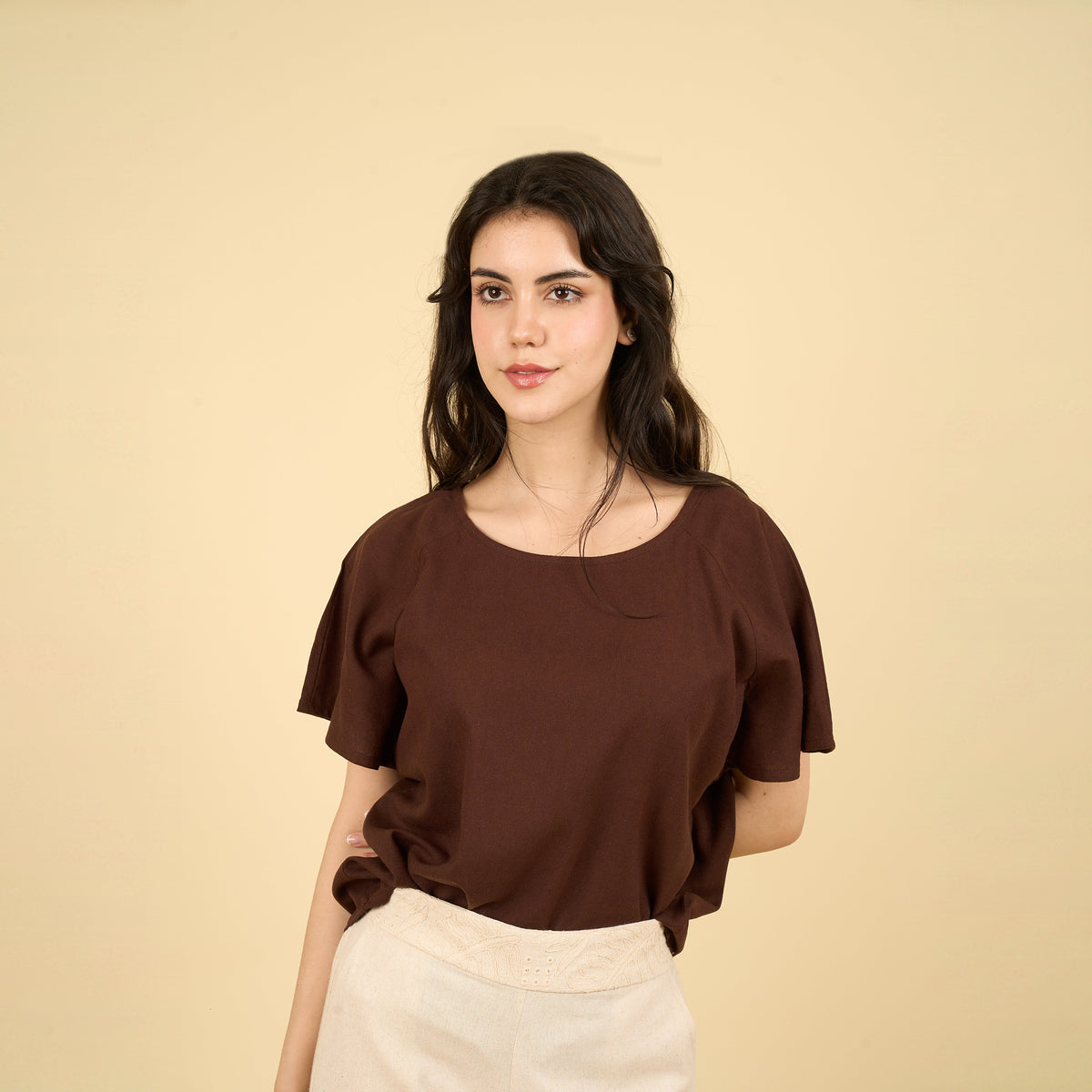Blusa Alessia Marron