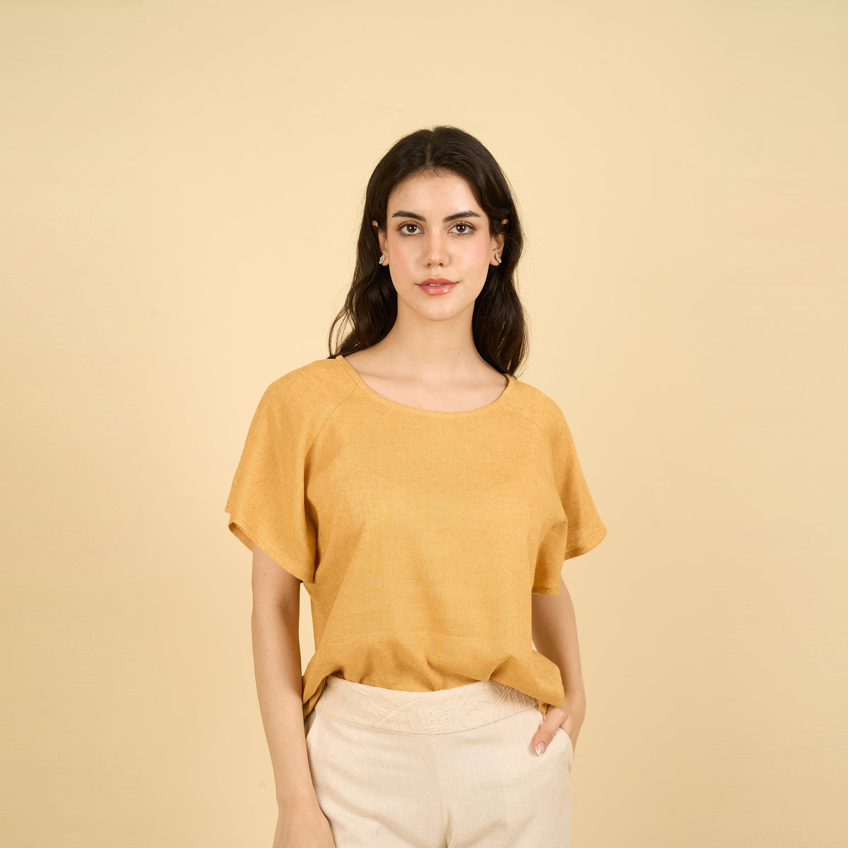 Blusa Alessia Mostaza