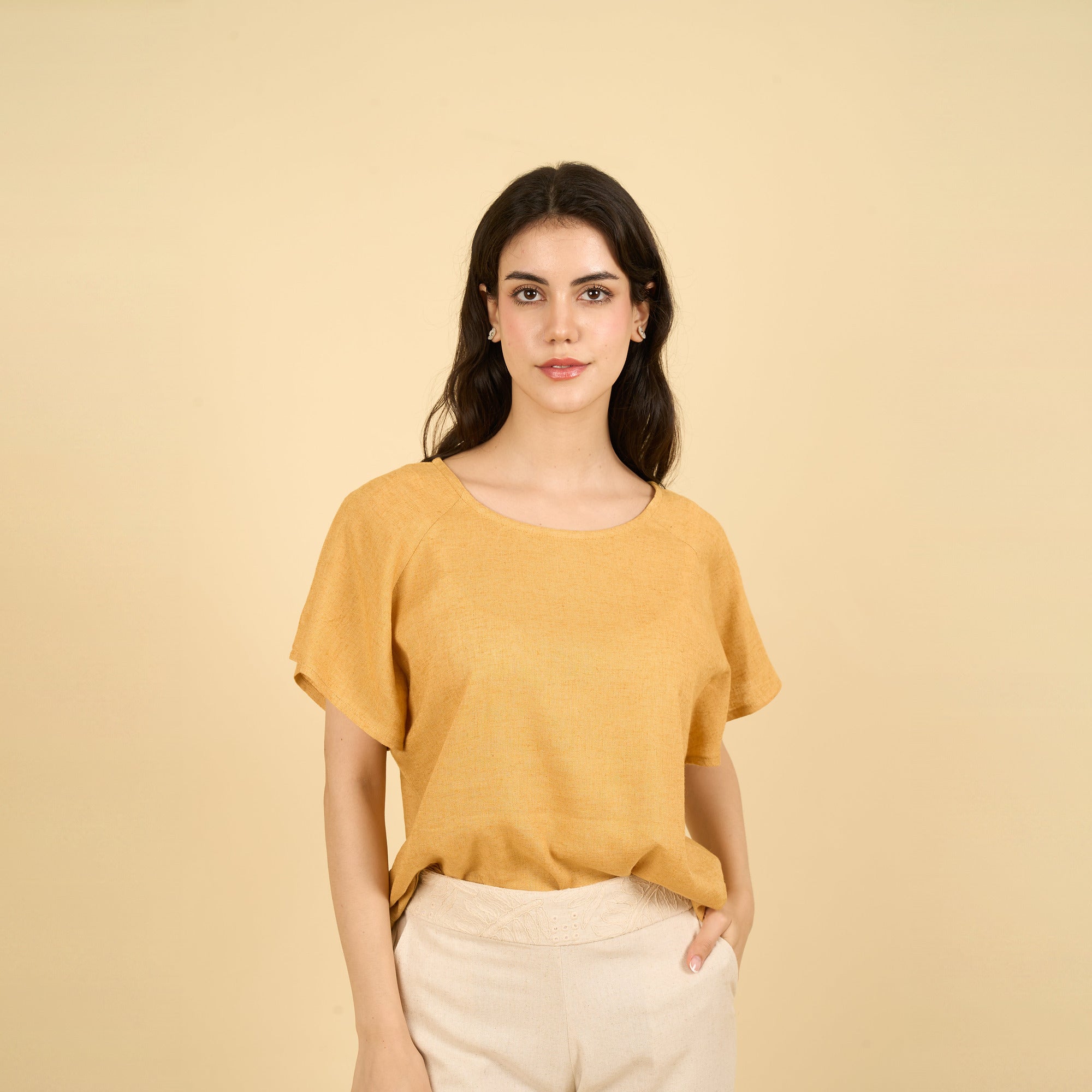 Blusa Alessia Mostaza
