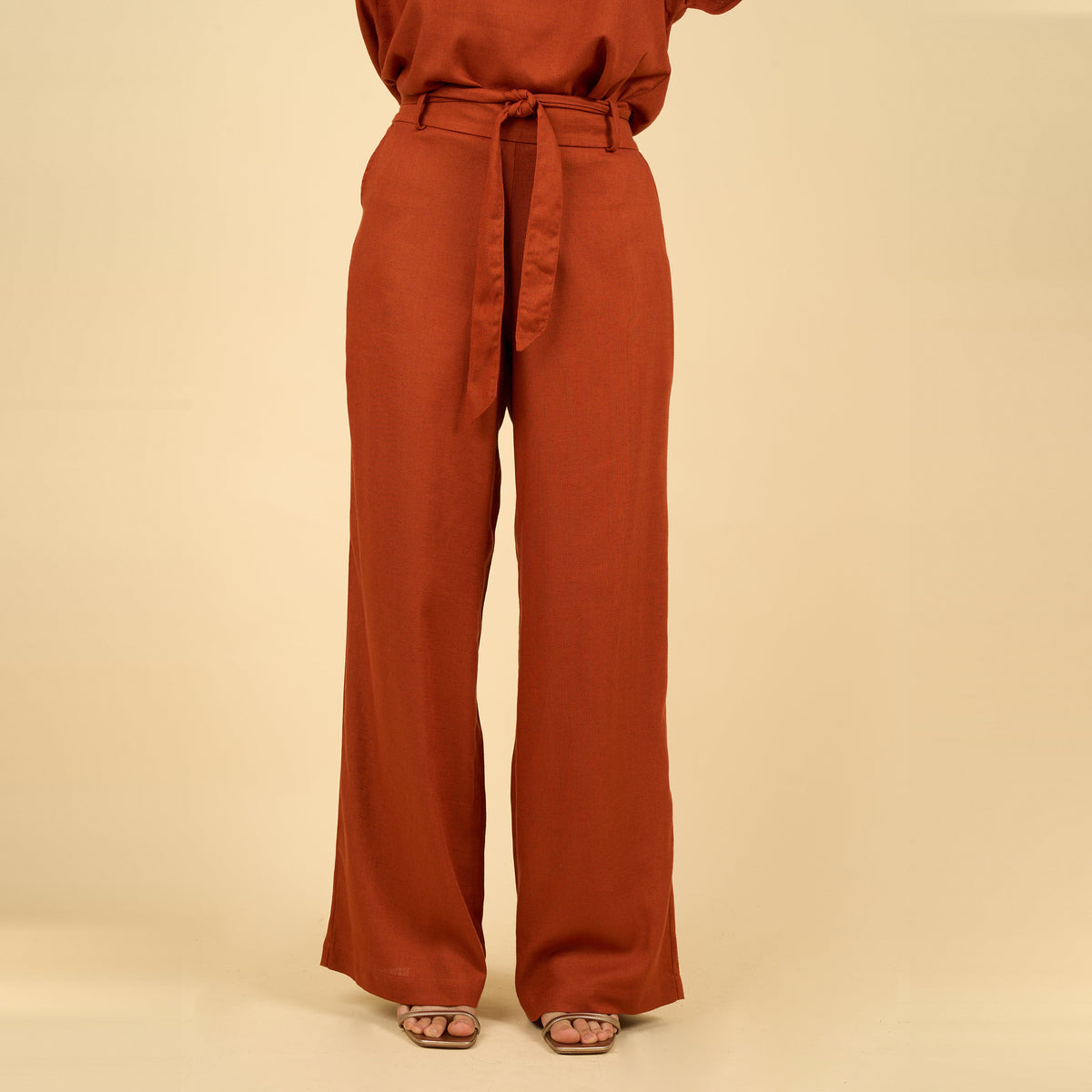 Pantalon Angela ladrillo