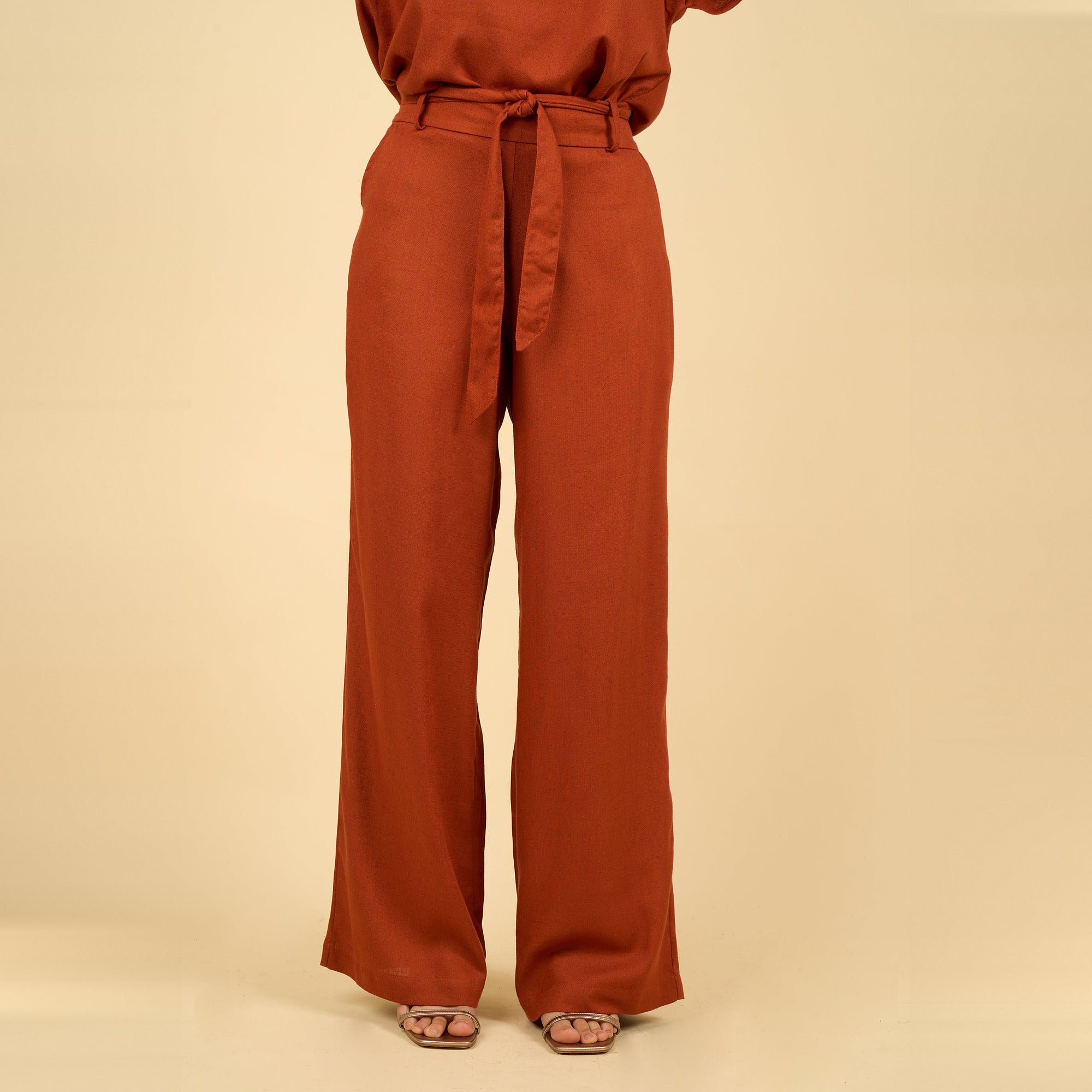 Pantalon Angela ladrillo
