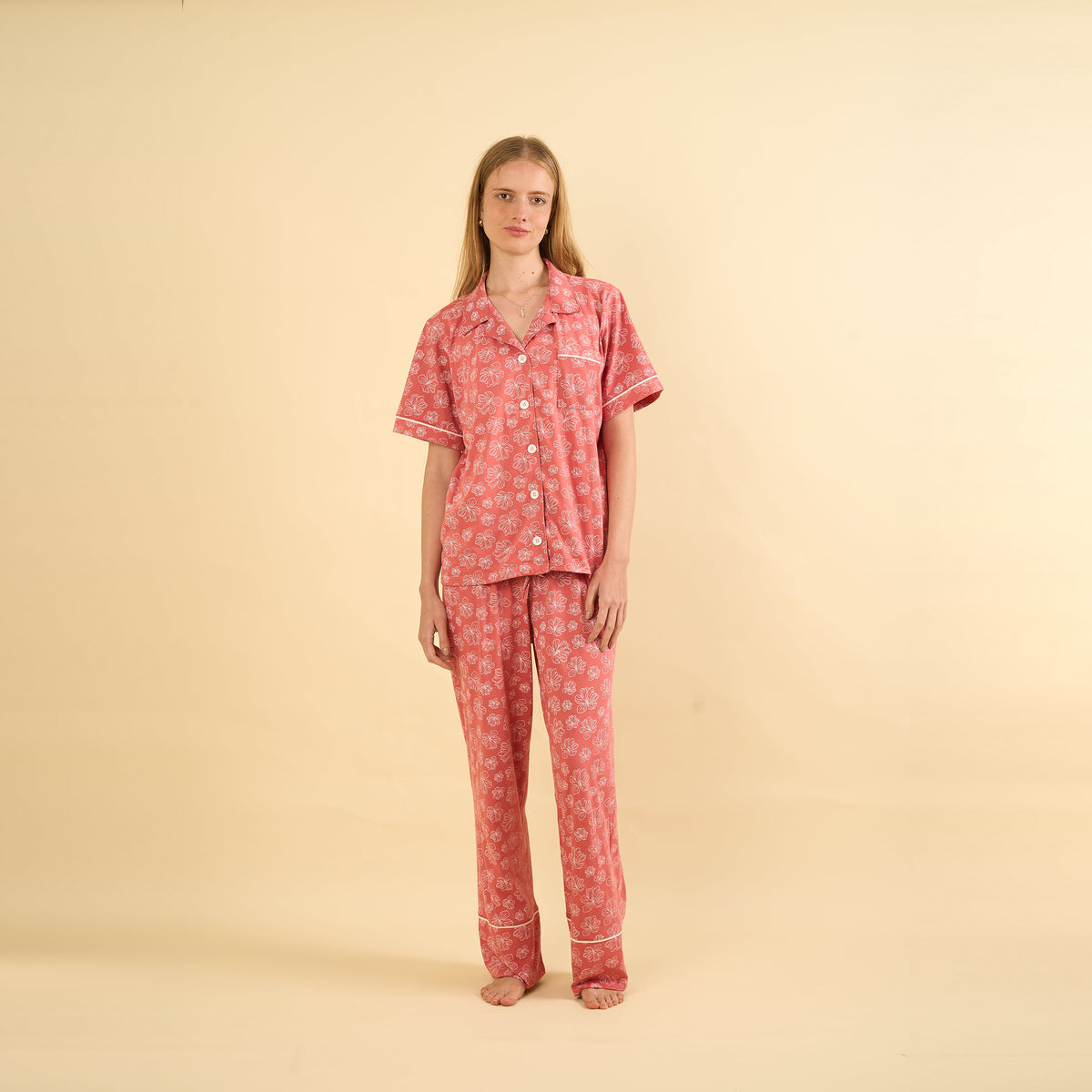 Pijama Antia coral