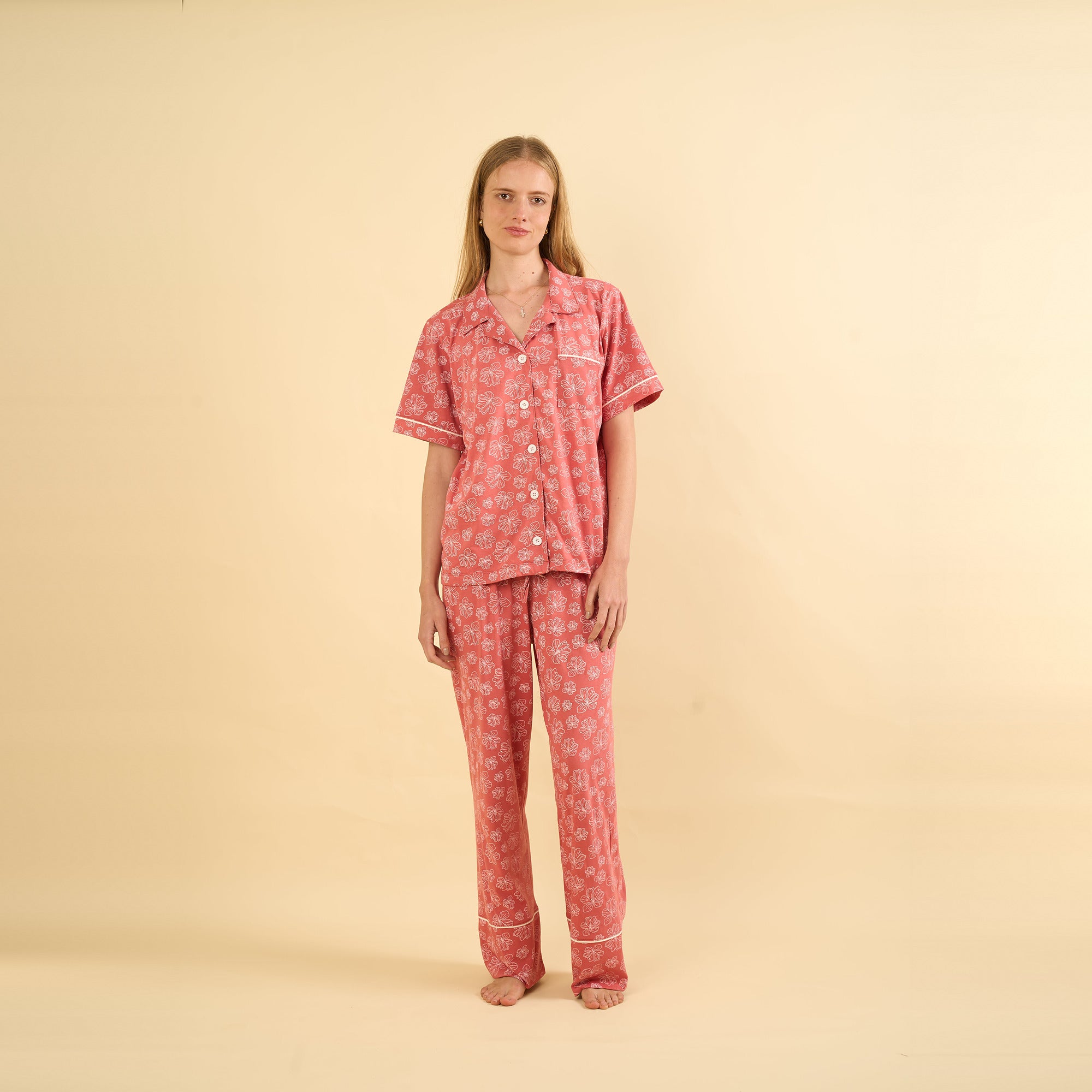 Pijama Antia coral