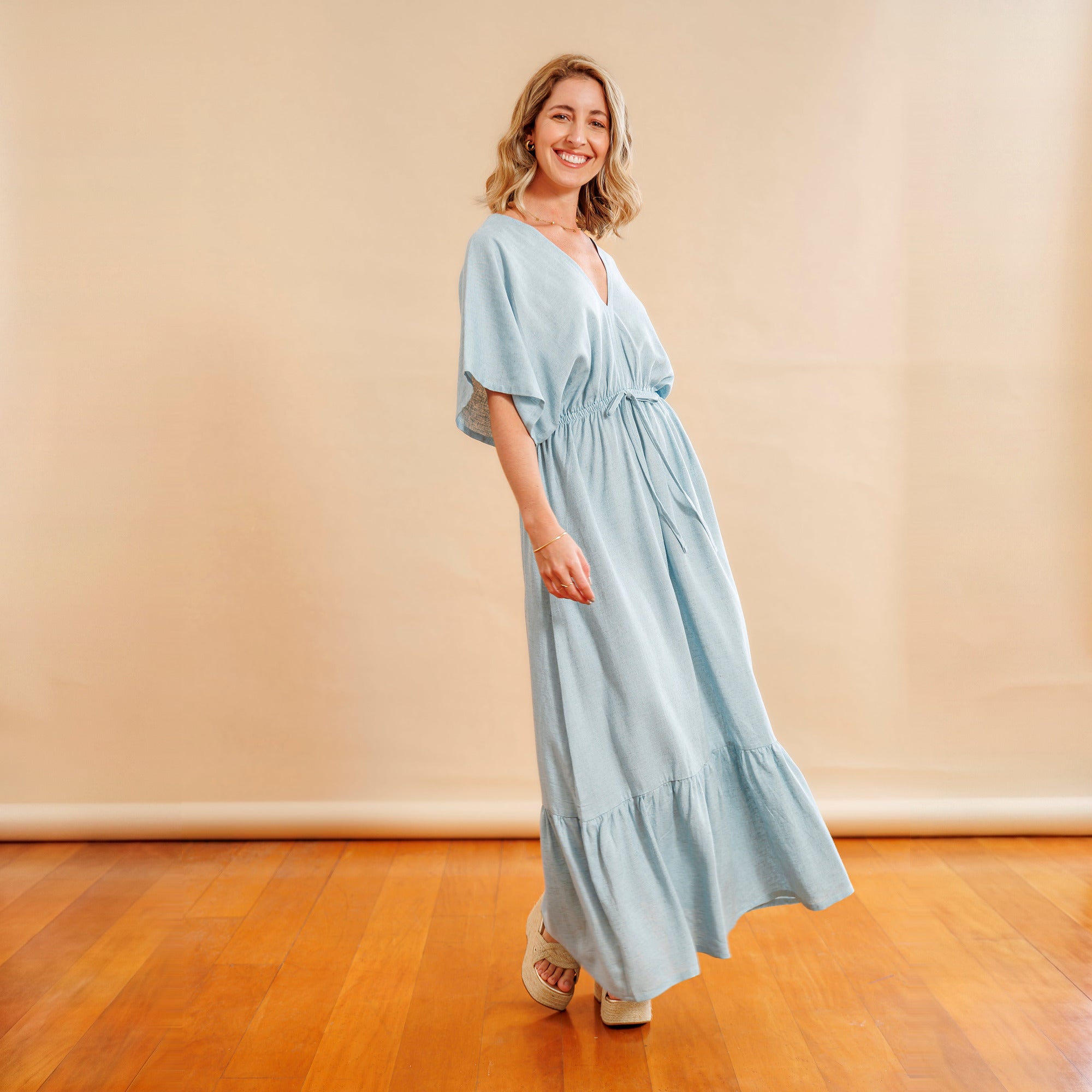 Vestido Antonella Turquesa palido