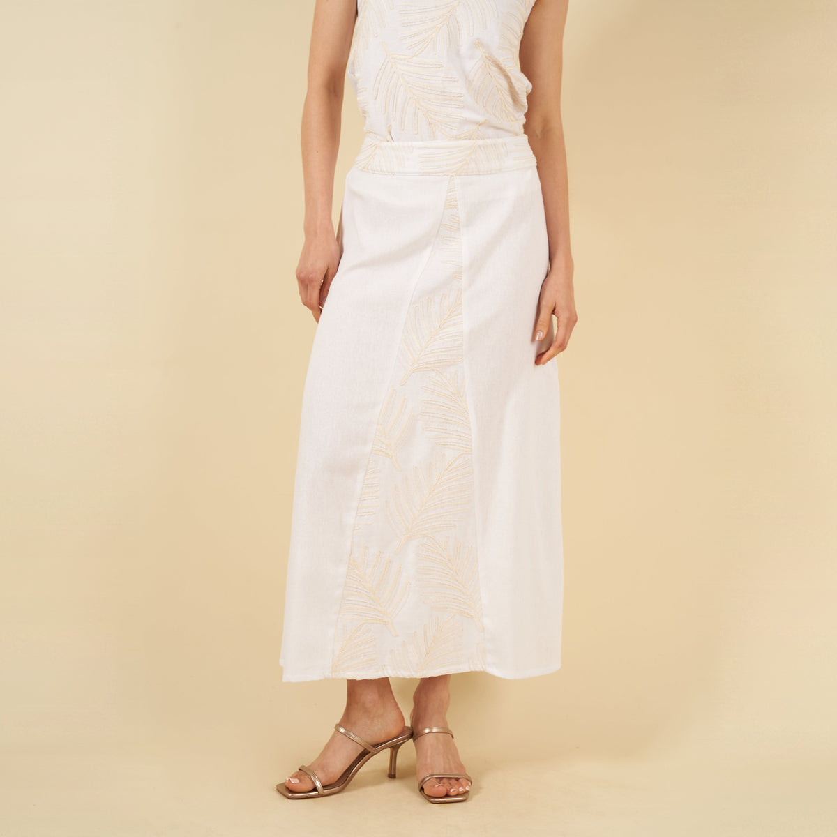 Falda Arlette blanco