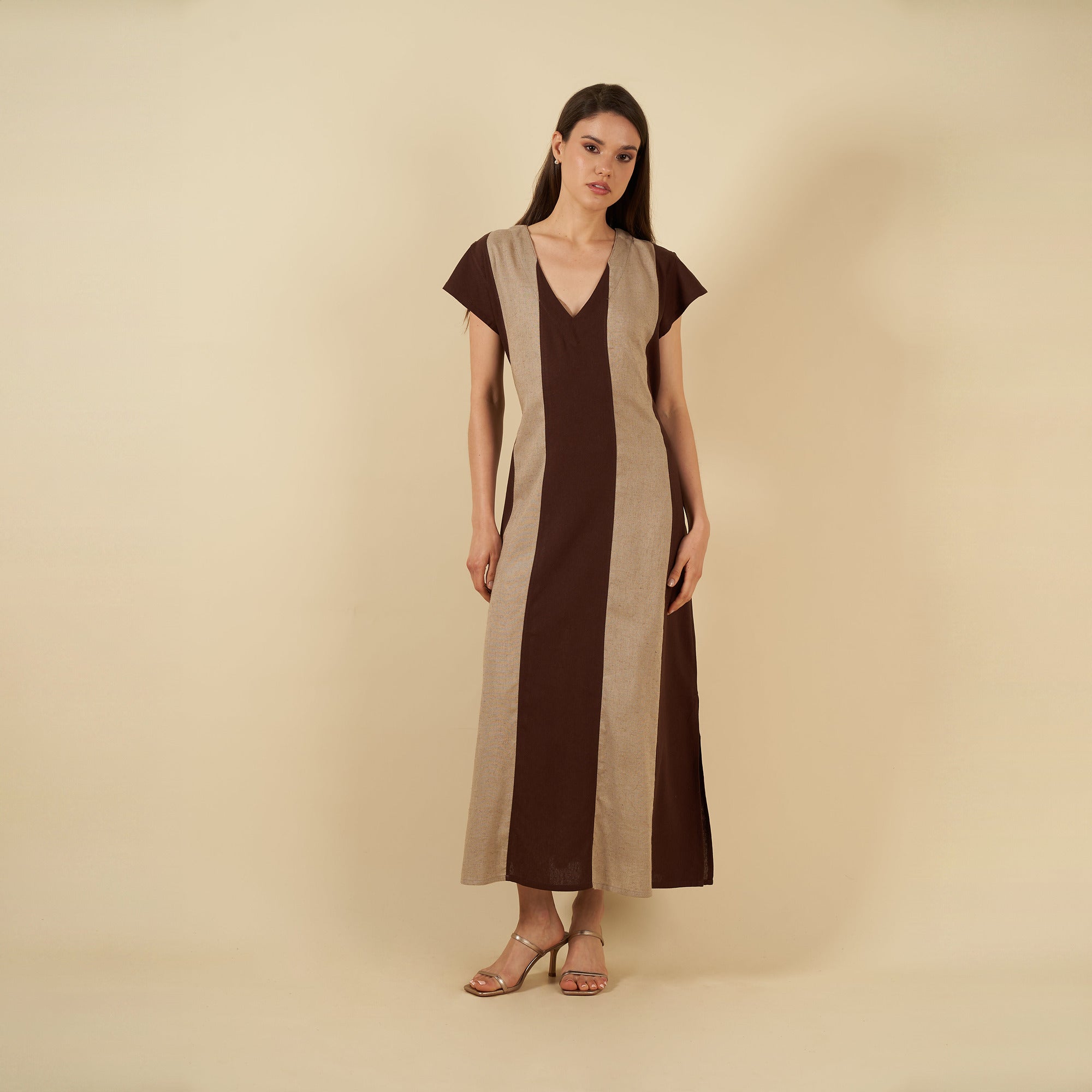 Vestido Aurora Marron