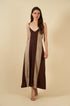 Vestido Aurora marron