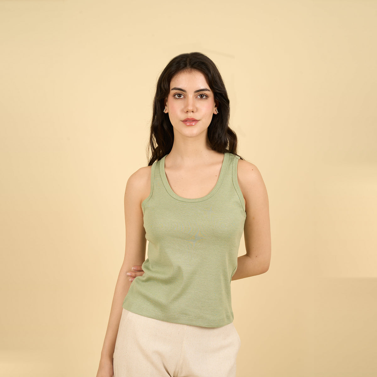 Top Ayari verde