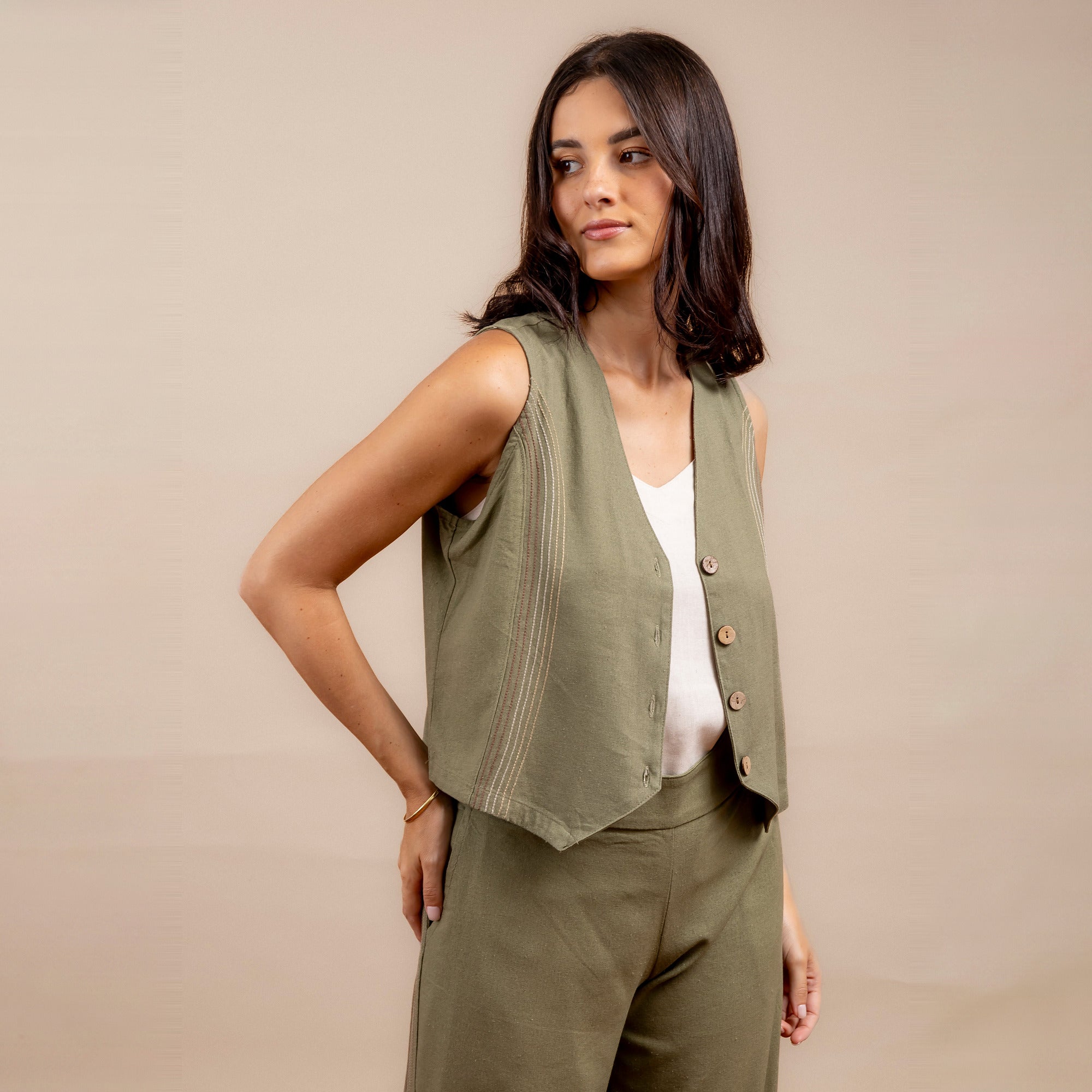Chaleco Dalia Verde