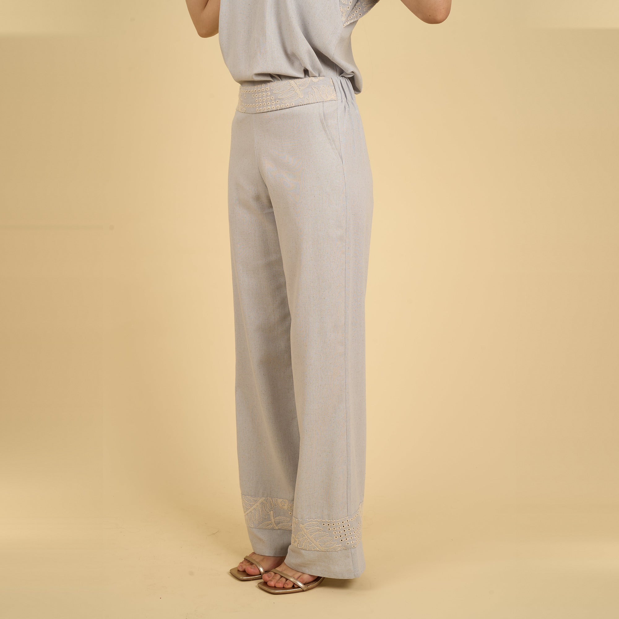 Pantalon Charlotte turquesa