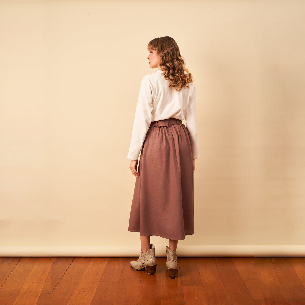 Falda Eloise marron