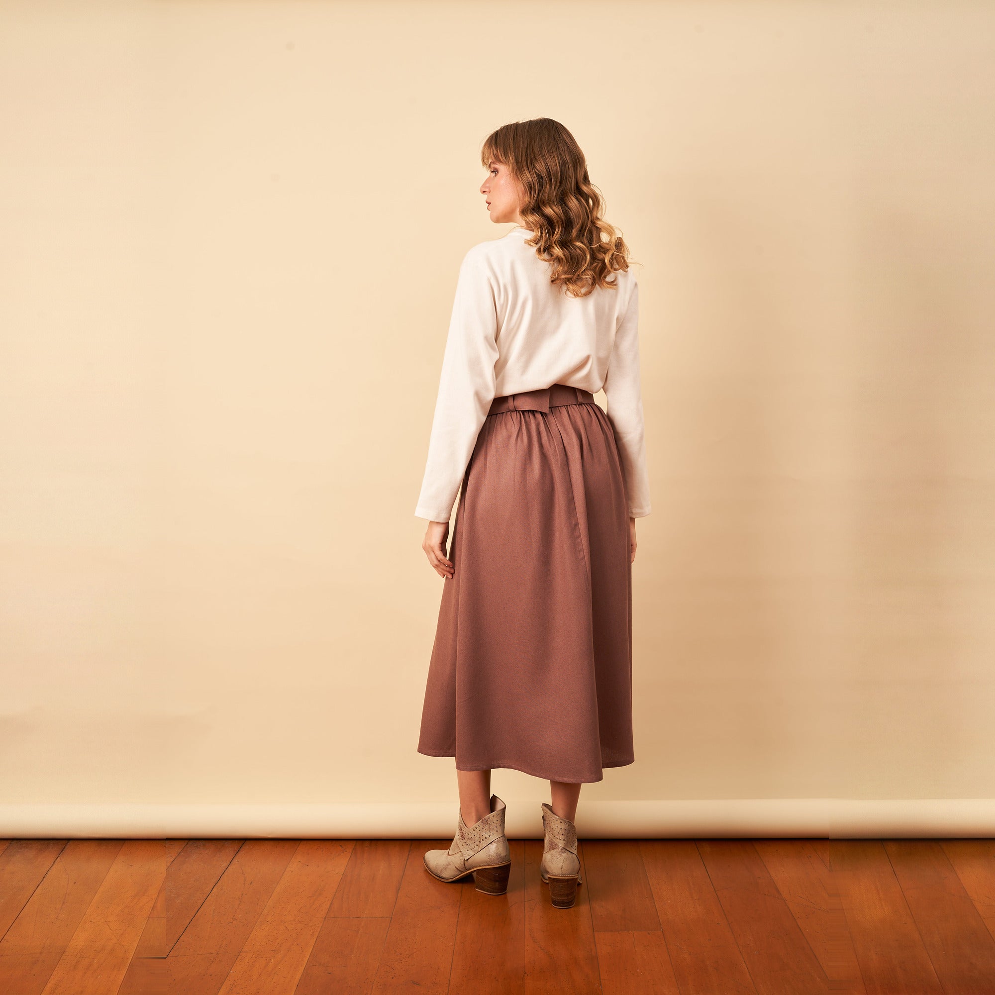 Falda Eloise marron