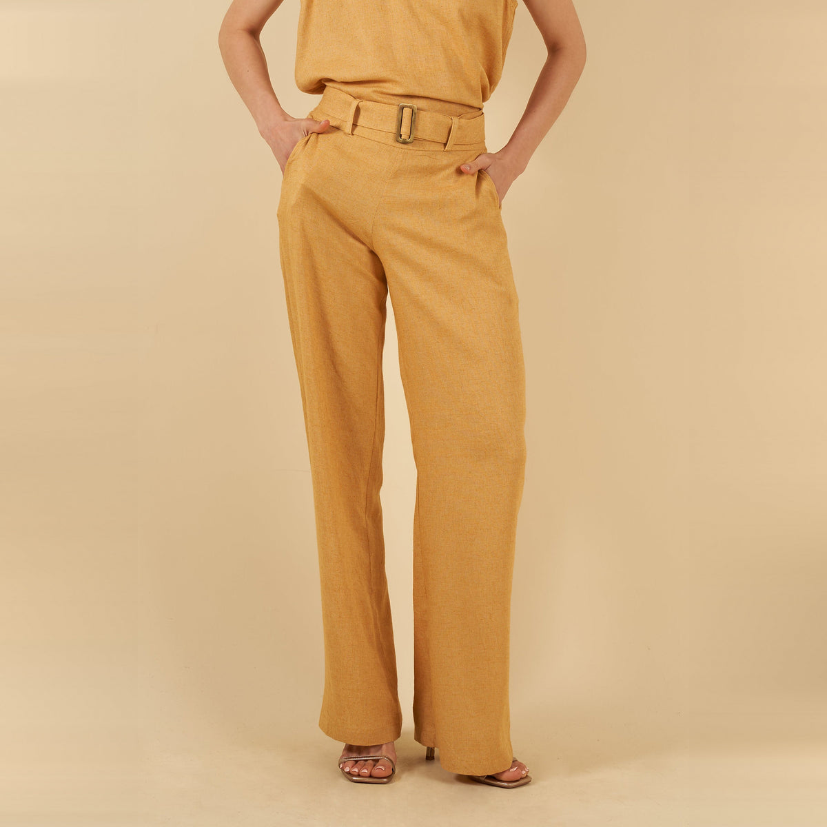 Pantalon Elvira mostaza
