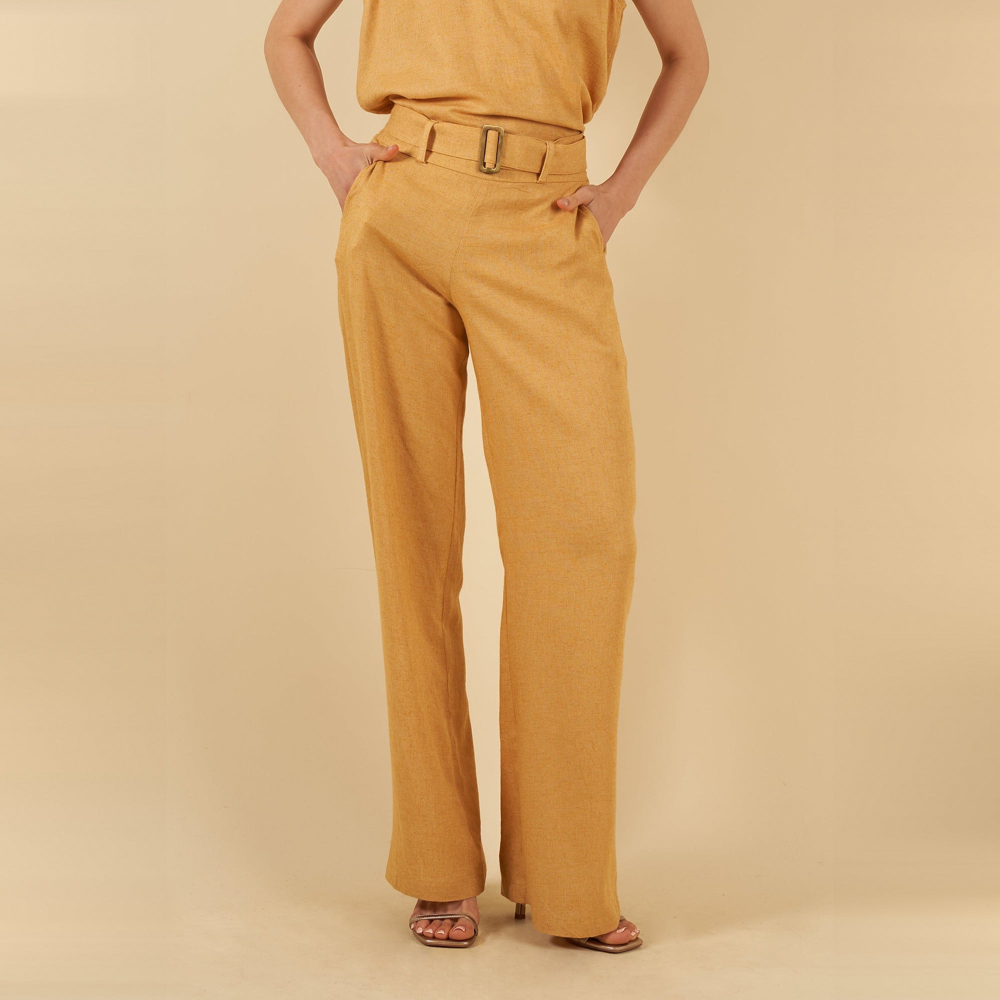 Pantalon Elvira mostaza