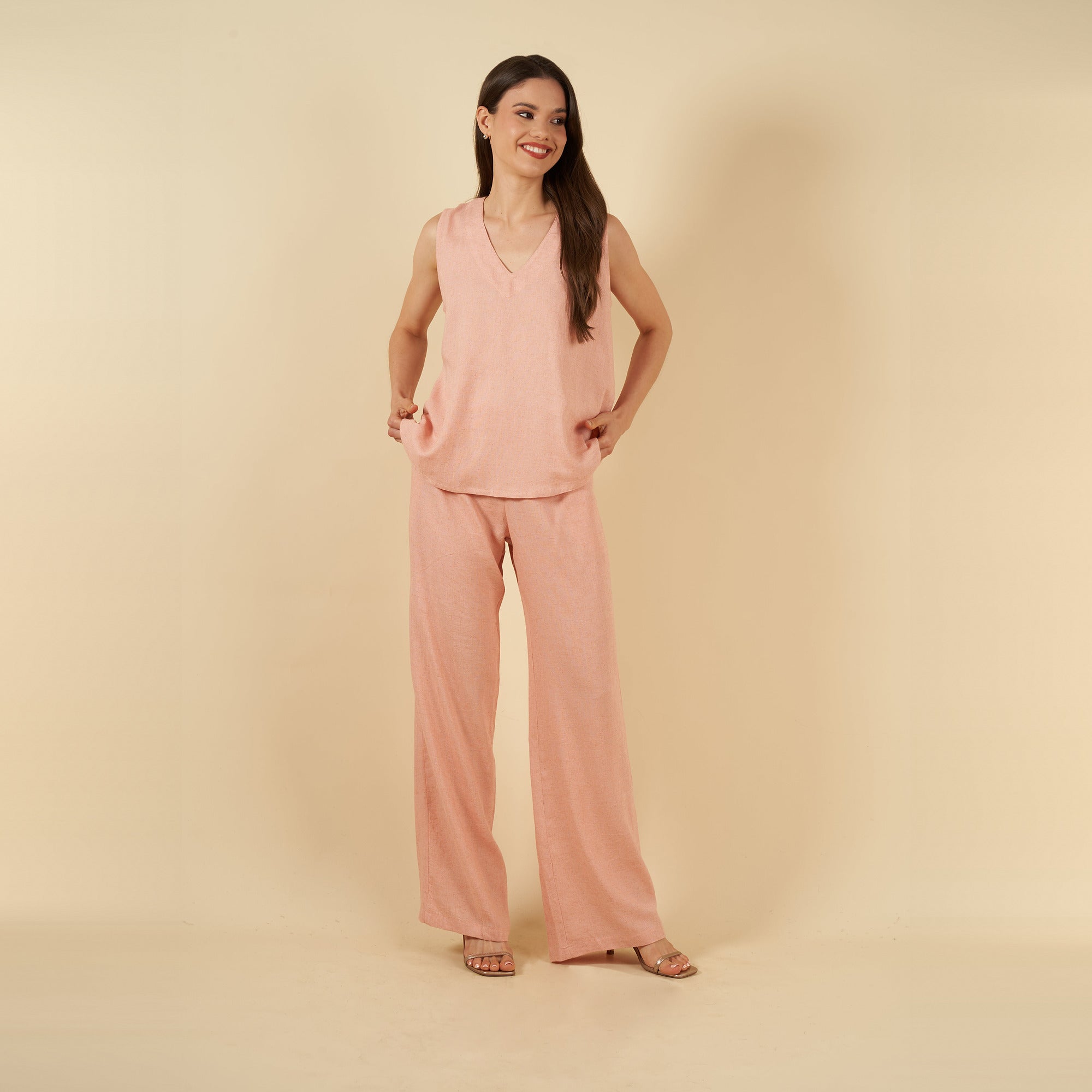Pantalon Elvira salmon