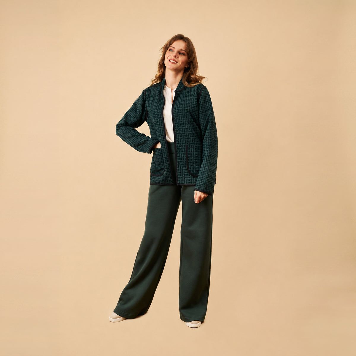 Saco Fina Verde Azul