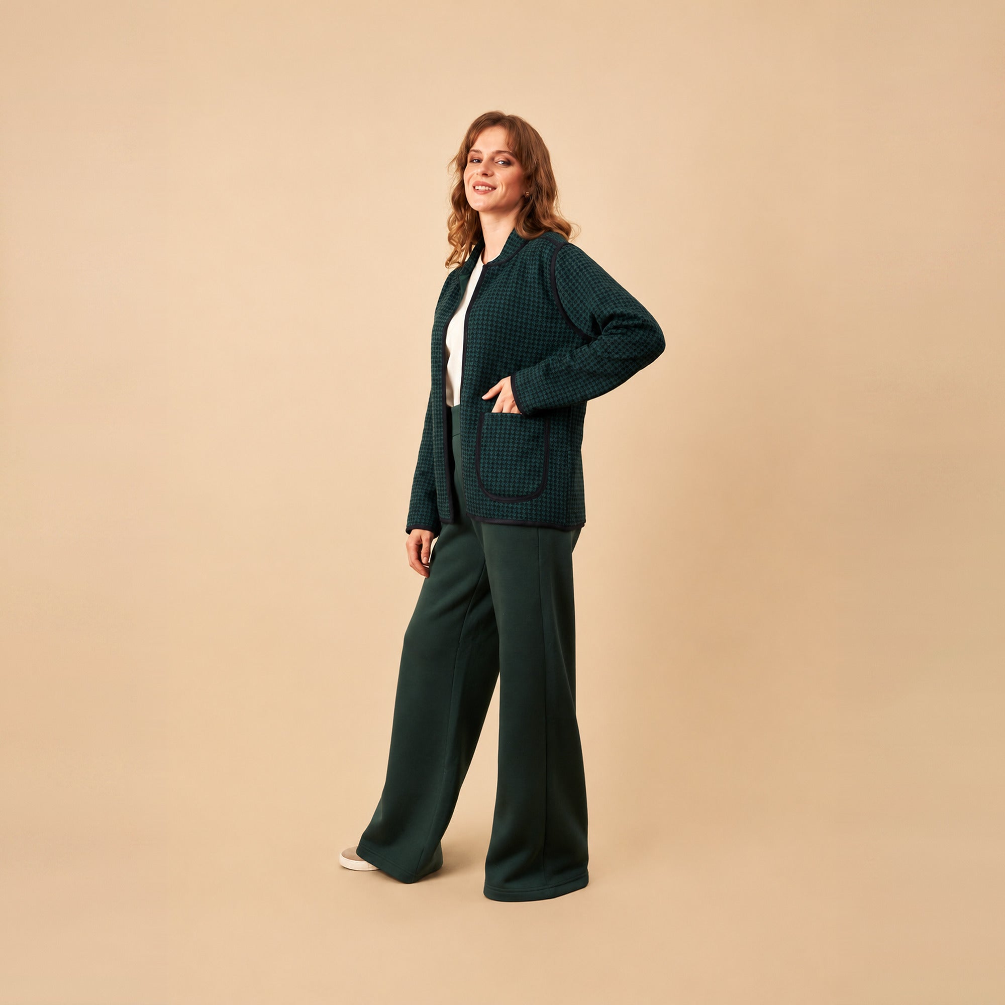 Saco Fina Verde Azul