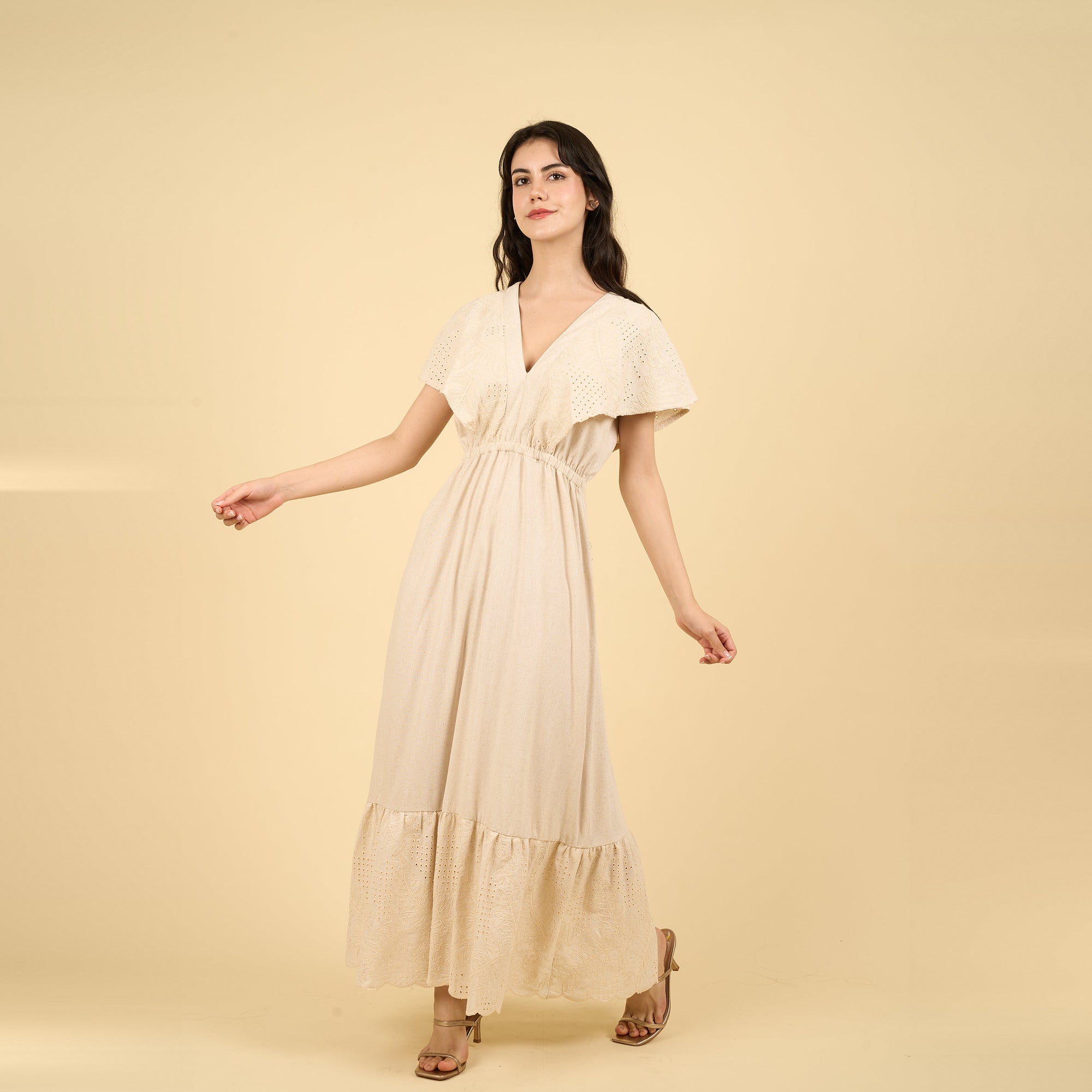 Vestido Lara natural