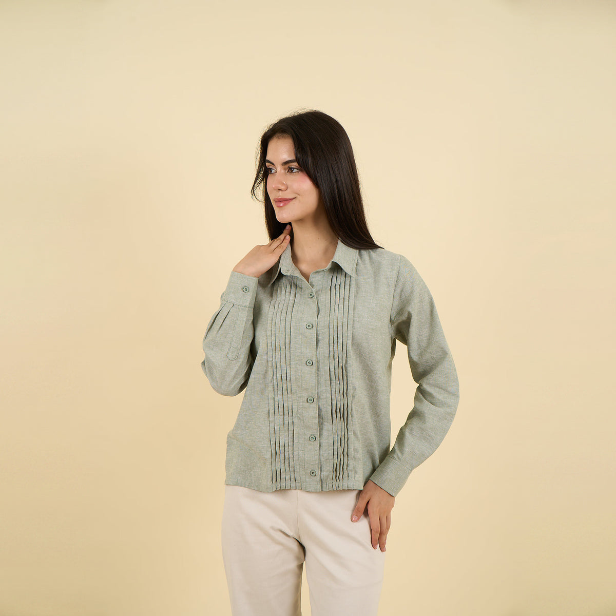 Camisa Lena Verde
