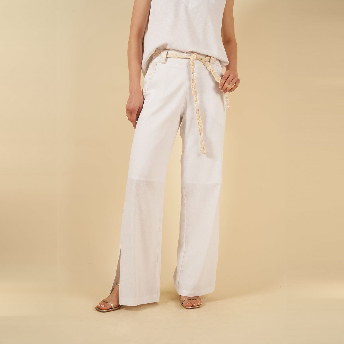 Pantalon Madeleine blanco