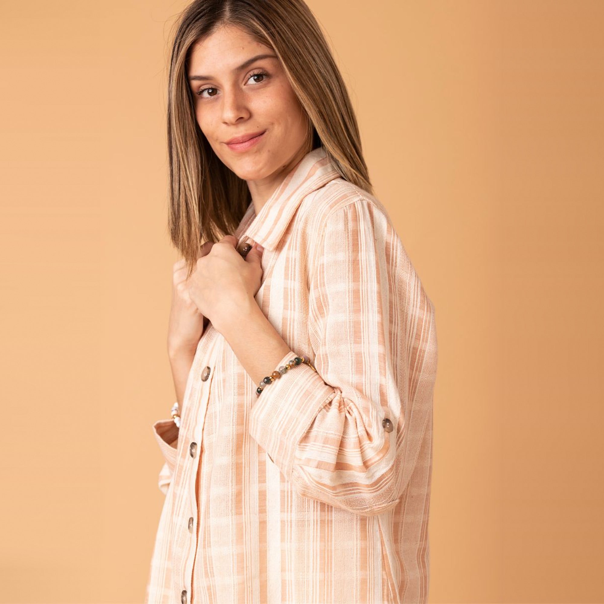 Camisa Mae beige