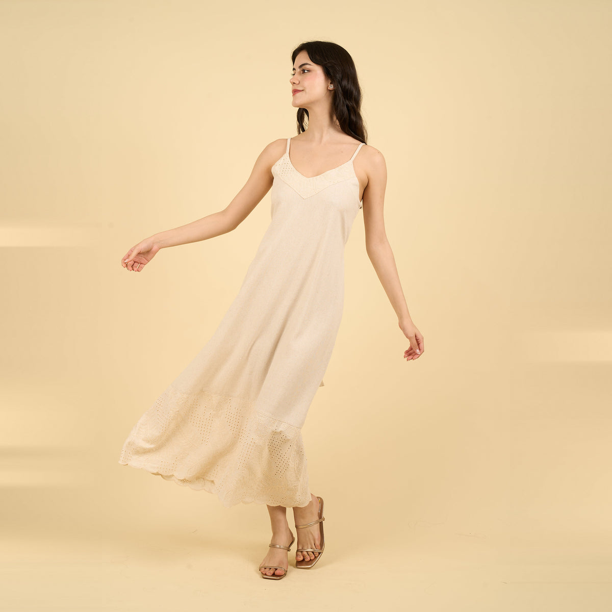 Vestido Mara natural