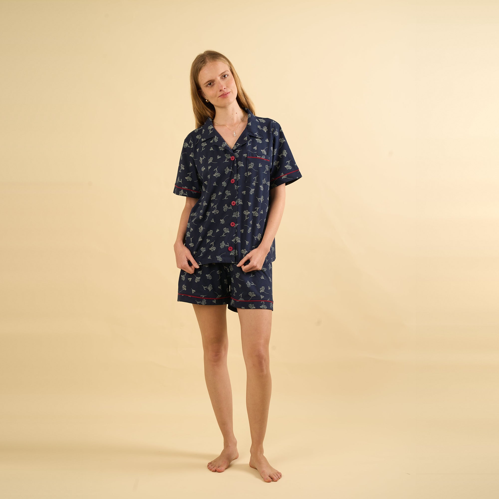 Pijama Marcia azul oscuro