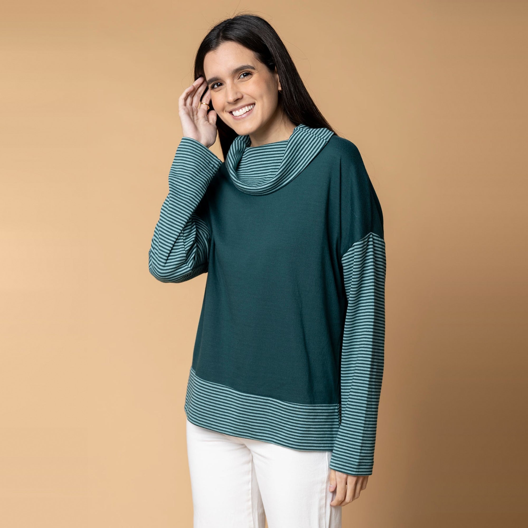 Polo Mirella verde jade