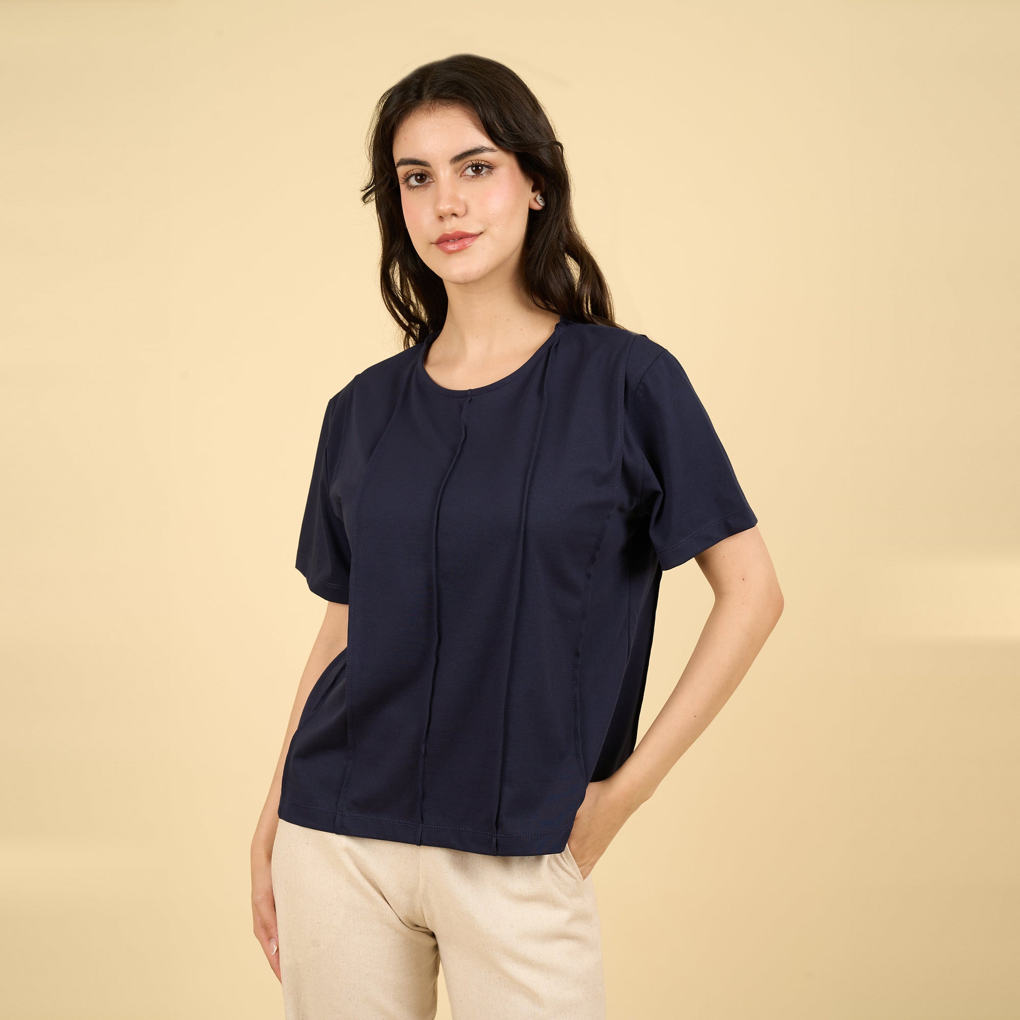 Polo Nathalie azul oscuro
