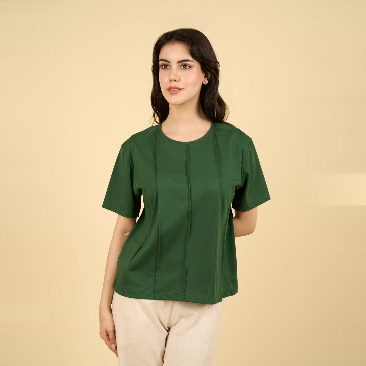Polo Nathalie verde botella