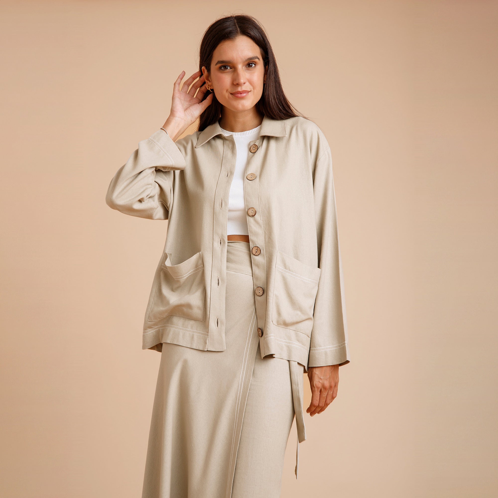 Saco Paige Beige