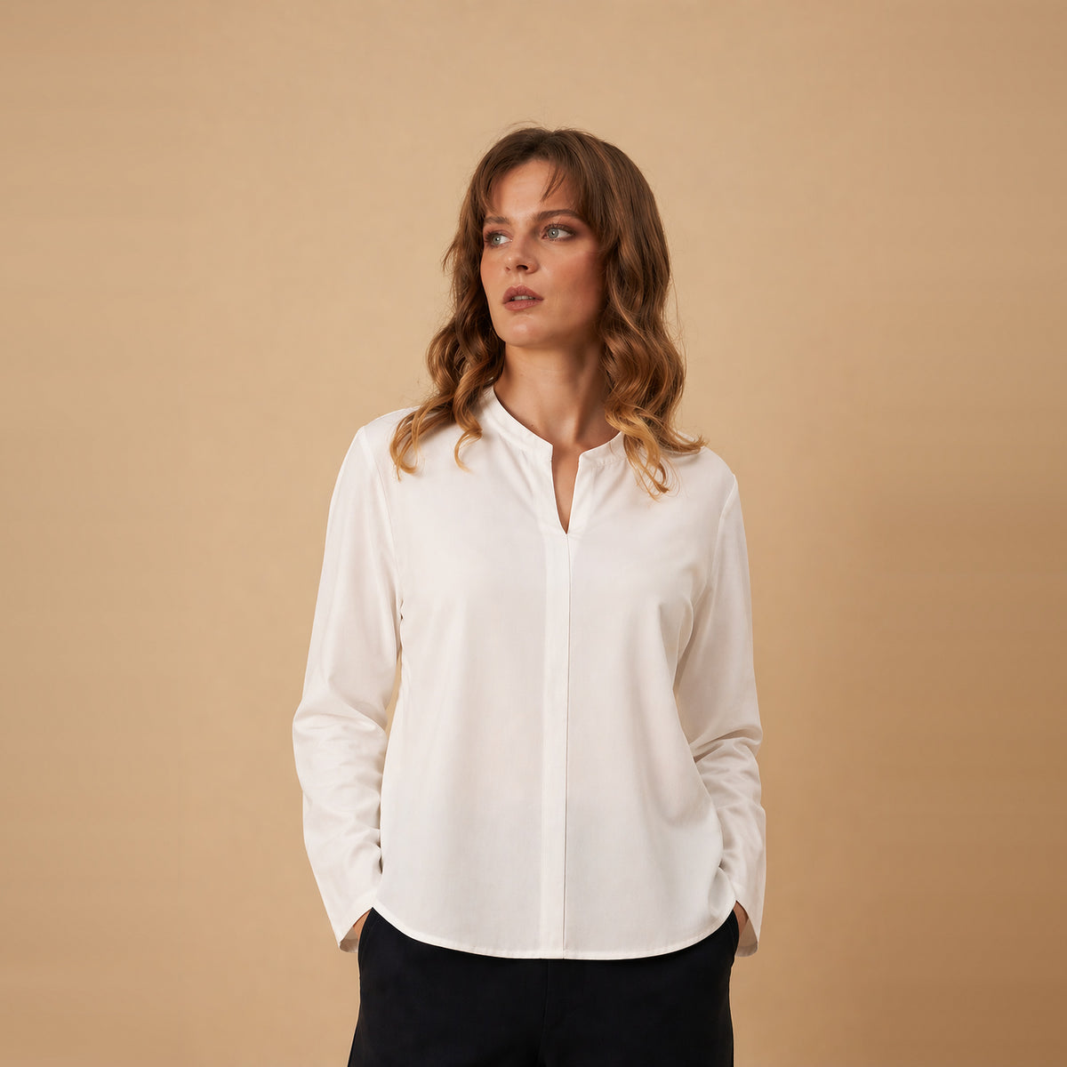 Polo basico blanco