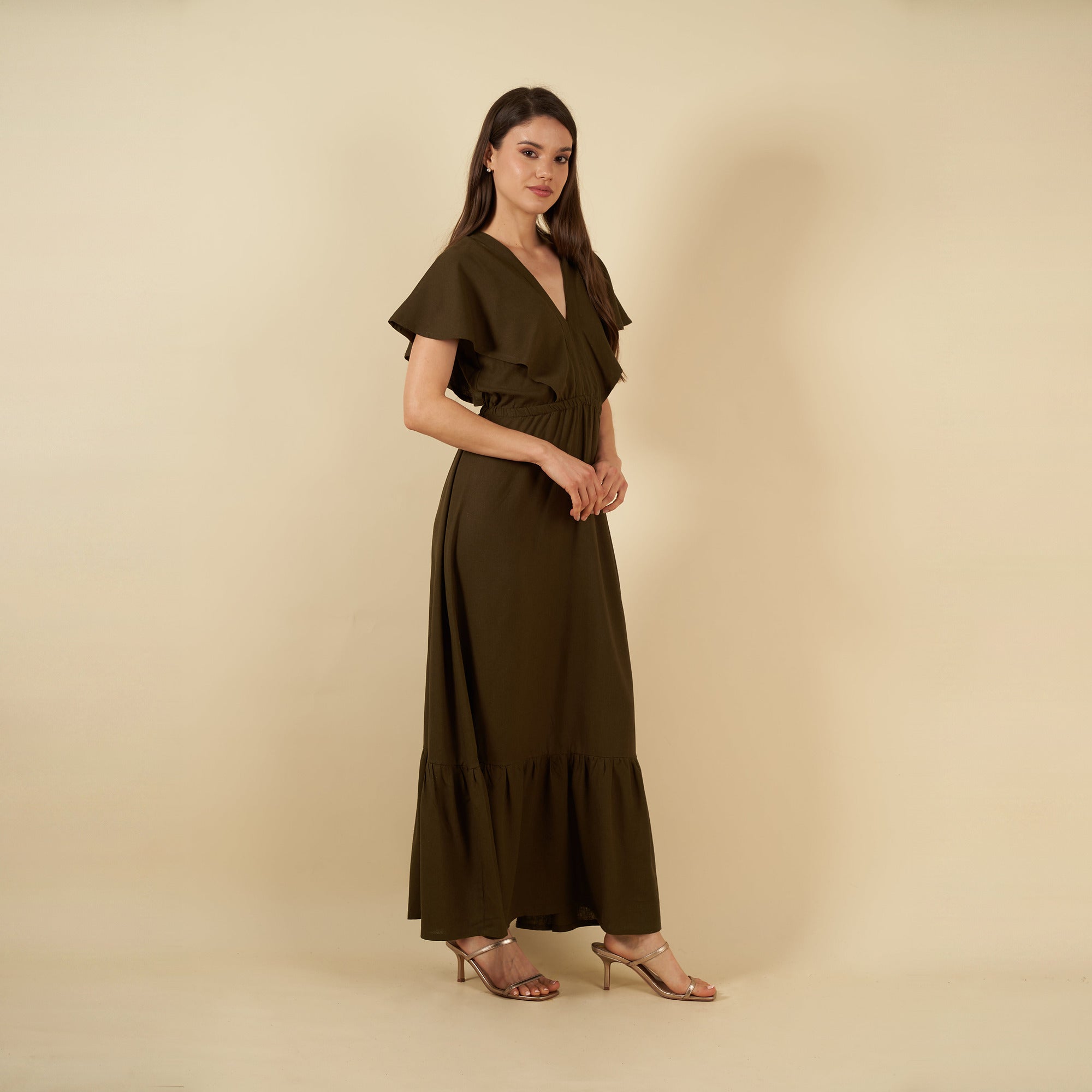 Vestido Rocio Verde Oscuro