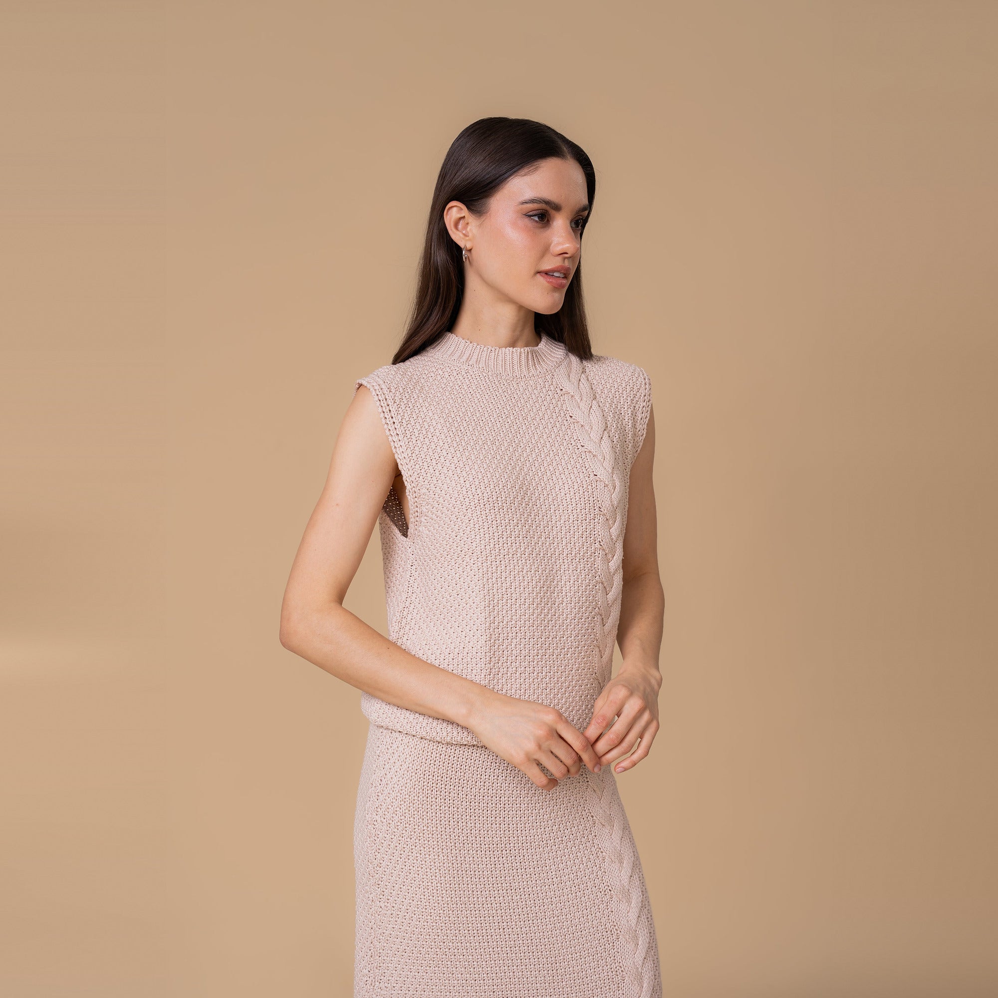 Top Tejido Aura beige