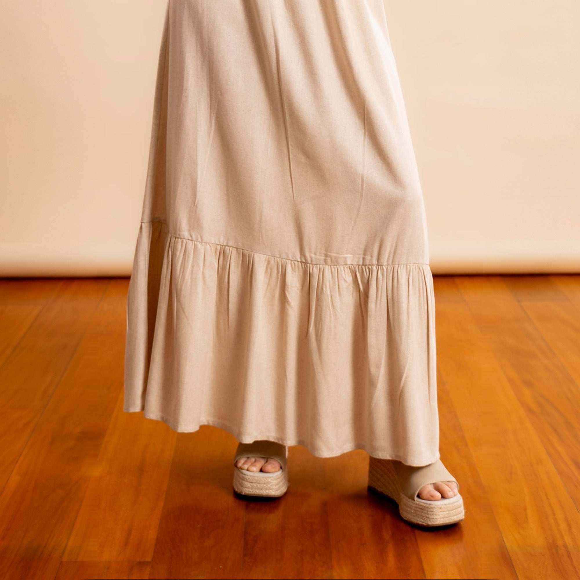 Vestido Valeria beige