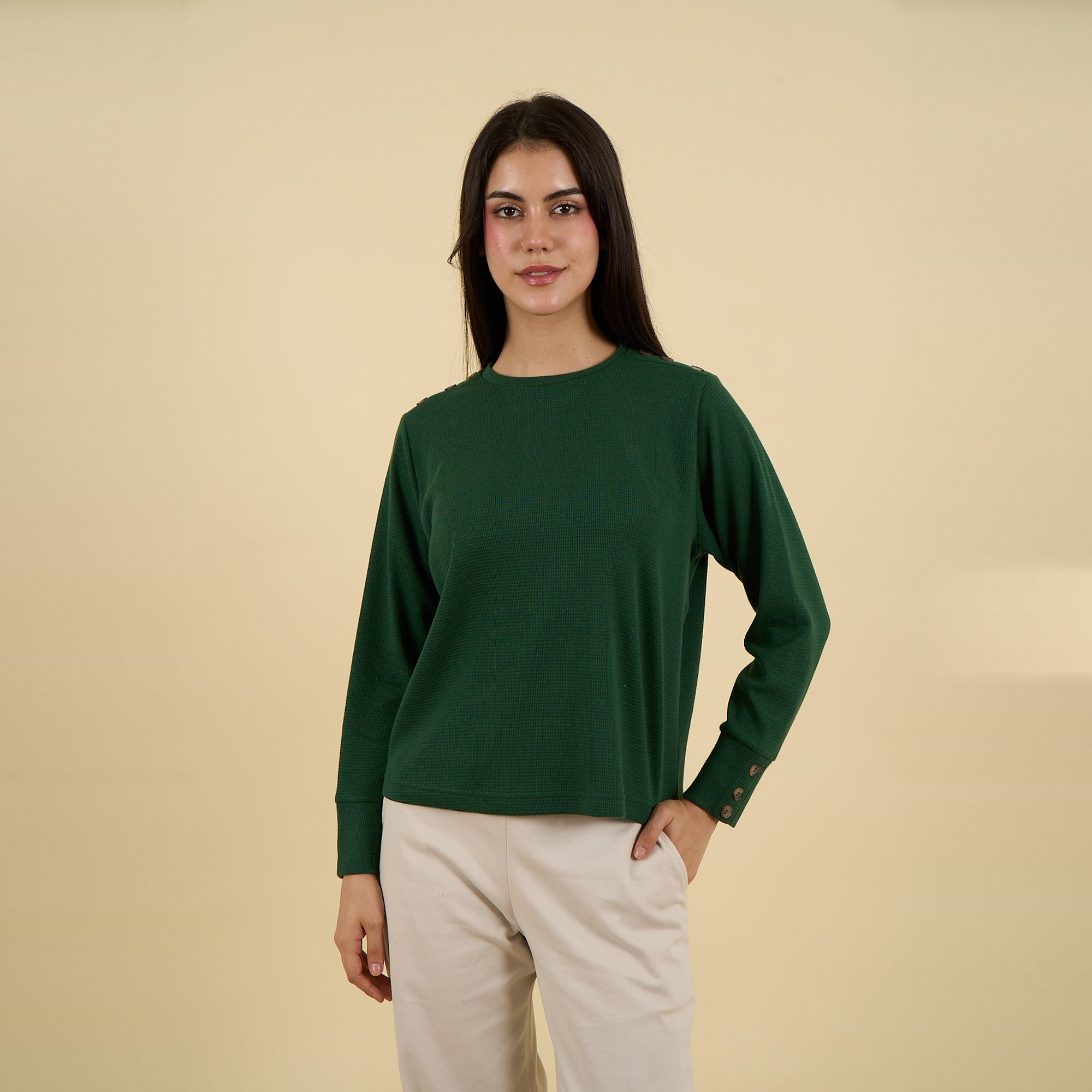 Polo Paola waffer verde